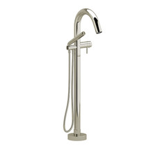 Riobel Riu 2-Way Type T (Thermostatic) Coaxial Floor-Mount Tub Filler with Hand Shower Polished Nickel