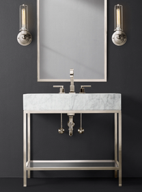 Royal Pina 36 inch Bathroom Vanity Brushed Nickel Frame