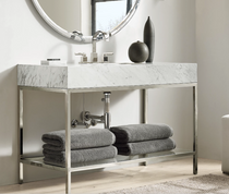 Royal Pina 36 inch Bathroom Vanity Brushed Nickel Frame