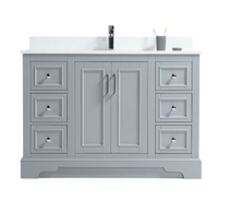 Royal Neptune Gray 48 inch  Bathroom Vanity with Quartz Countertop 