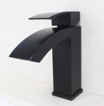 Royal Fall Single Handle Lavatory Faucet in Matte Black