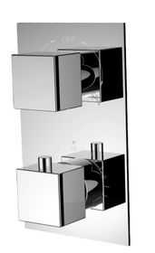 Royal Edge Two-Way Thermostatic Shower System in Brushed nickel