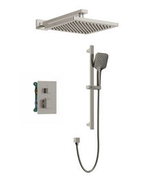 Royal Edge Two-Way Thermostatic Shower System in Brushed nickel