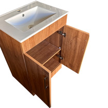 Royal Lewis 24 inch Walnut Wood Grain Bathroom Vanity *Builder Special