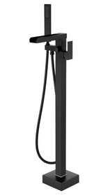 Royal Costa Waterfall Freestanding Tub Faucet in Matte Black