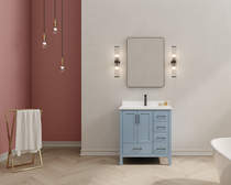 Tallahassee  Collection 40 inch Polar Blue  Bathroom Vanity