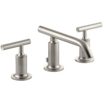 Kohler Purist 1.2 GPM Widespread Bathroom Faucet with Pop-Up Drain Assembly  - Brushed Nickel 