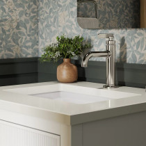 KOHLER Castia™ by Studio McGee Single-handle bathroom sink faucet, 1.0 gpm - Vibrant Polished Nickel