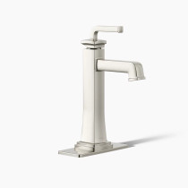 KOHLER Riff® Tall single-handle bathroom sink faucet, 1.2 gpm - Vibrant Polished Nickel