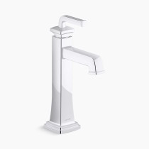 KOHLER Riff® Tall single-handle bathroom sink faucet, 1.0 gpm - Polished Chrome