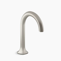 KOHLER Occasion® Bathroom sink faucet spout with Cane design, 1.2 gpm - Vibrant Brushed Nickel