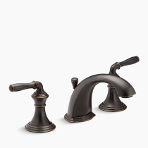 KOHLER Devonshire® Widespread bathroom sink faucet, 1.2 gpm - Oil-Rubbed Bronze