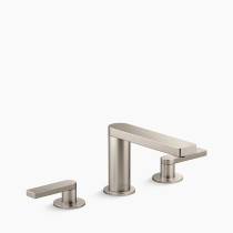 KOHLER Composed® Widespread bathroom sink faucet with Lever handles, 1.2 gpm - Vibrant Brushed Nickel
