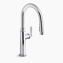 Kohler Edalyn Studio McGee pull-down kitchen faucet polished chrome