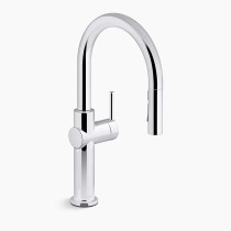 KOHLER Crue® Pull-down kitchen sink faucet with three-function sprayhead 1.5 gpm - Polished Chrome