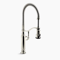 KOHLER Tournant® Semi-professional kitchen sink faucet with three-function sprayhead 1.5 gpm - Vibrant Polished Nickel