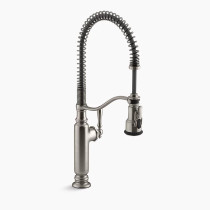 KOHLER Tournant® Semi-professional kitchen sink faucet with three-function sprayhead 1.5 gpm - Vibrant Stainless