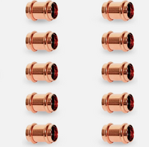 C- Press 1/2 inch Press Copper Coupling with Stop for 10 pc