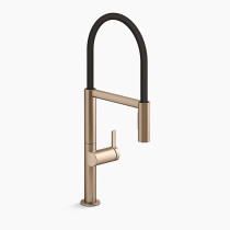 Kohler Components® Semi-professional kitchen sink faucet with two-function sprayhead - Vibrant Brushed Bronze