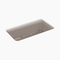 Kohler Cairn® 33-1/2" undermount single-bowl kitchen sink - Matte Taupe