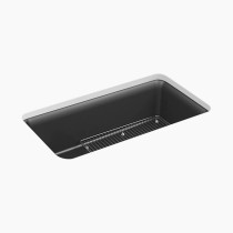 Kohler Cairn® 33-1/2" undermount single-bowl kitchen sink - Matte Graphite