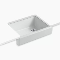 Kohler Whitehaven® 29-1/2" undermount single-bowl farmhouse kitchen sink - Ice Grey