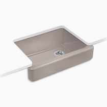 Kohler Whitehaven® 29-1/2" undermount single-bowl farmhouse kitchen sink - Truffle