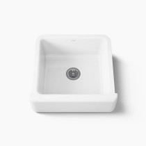 Kohler Whitehaven® 23-1/2" undermount single-bowl farmhouse kitchen sink - White
