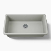 Kohler Iron/Tones 33-inch top-undermount single-bowl kitchen sink sea salt