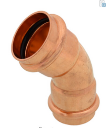 C- Press 1/2" inch Copper Press 45 Degrees Elbow Plumbing Fitting  for 10 pcs