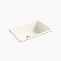 Kohler Iron/Tones® 27" top-/undermount single-bowl kitchen sink - Biscuit