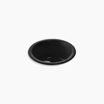 Kohler Porto Fino™ 18-1/2" top-/undermount single-bowl bar sink - Black Black