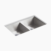 Kohler Vault™ 32" undermount double-bowl kitchen sink