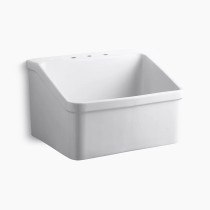 Kohler Hollister 28x22 bracket-mount utility sink white