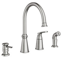 Moen Whitmore Spot Resist Stainless One-Handle High Arc Kitchen Faucet