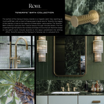 Rohl Tenerife Thermostatic Matte Black Shower System with Shower Head, Hand Shower, Slide Bar, Shower Arm and Valve Trim