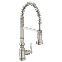 Moen Weymouth Spot Resist Stainless One-Handle High Arc Kitchen Faucet