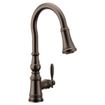 Moen Weymouth Oil Rubbed Bronze One Handle High Arc Kitchen Faucet