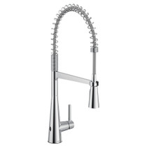 Moen Sleek MotionSense Wave Chrome One-Handle High Arc Pre-Rinse Spring Pulldown Kitchen Faucet