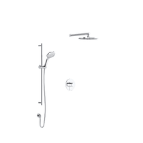 Rohl Tenerife Thermostatic Shower System with Shower Head and Hand Shower Polished Chrome