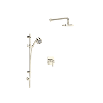 Rohl Graceline Thermostatic Shower System with Shower Head and Hand Shower Polished Nickel