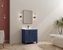 Royal Hollywood 32 inch Navy Bathroom Vanity 