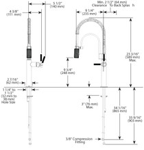 Brizo Litze® Semi-Professional Kitchen Faucet - Knurled Handle - Brilliance® Polished Nickel