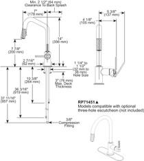 Brizo Litze® Pull-Down Prep Faucet with Angle Spout - Industrial Handle - Brilliance® Polished Nickel