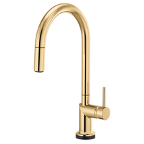 Brizo Odin® SmartTouch® Pull-Down Kitchen Faucet with Arc Spout - Less Handle - Brilliance® Polished Gold
