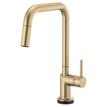 Brizo Odin® SmartTouch® Pull-Down Kitchen Faucet with Square Spout - Less Handle - Brilliance® Luxe Gold®