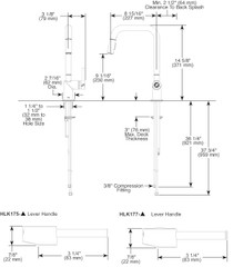 Brizo Odin® Pull-Down Faucet with Square Spout - Less Handle - Brilliance® Luxe Gold®
