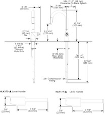 Brizo Odin® Pull-Down Prep Faucet with Arc Spout - Less Handle - Brilliance® Luxe Gold®