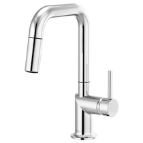 Brizo Odin® Pull-Down Prep Faucet with Square Spout - Less Handle - Polished Chrome