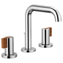 Brizo Litze® Widespread Lavatory Faucet with High Spout - Less Handles With Lever 1.2 GPM - Polished Chrome